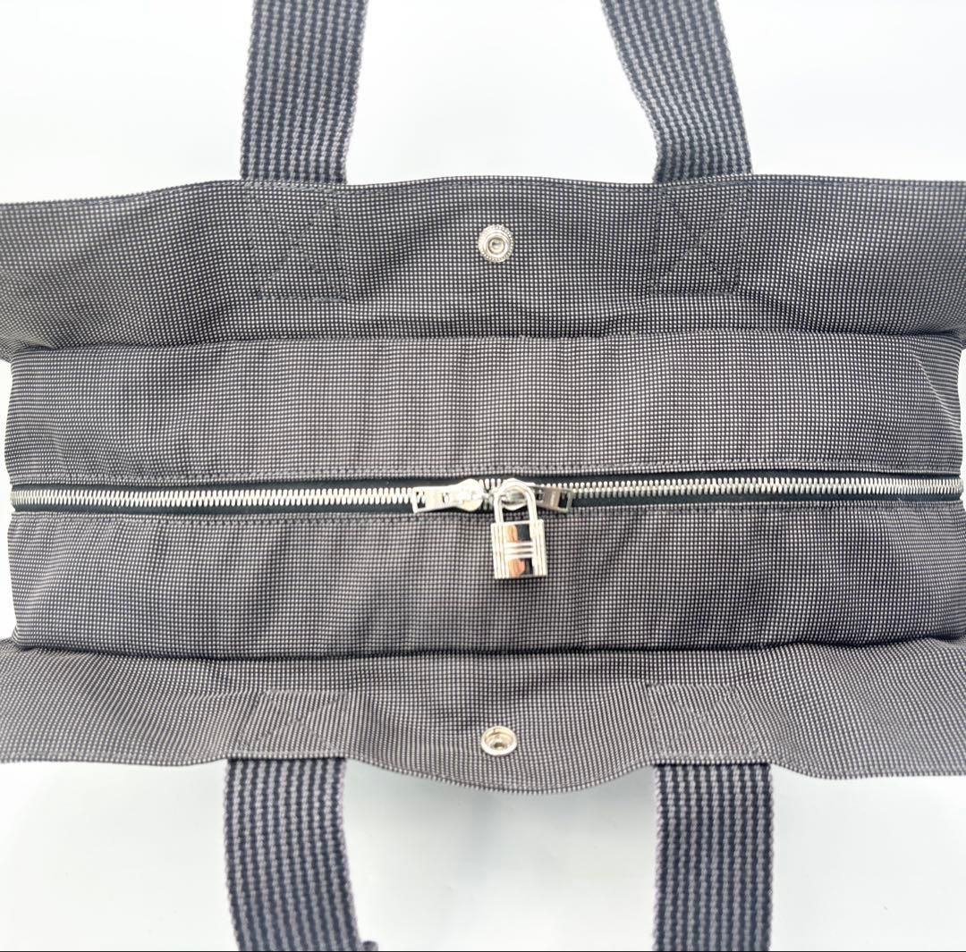 エルメス エールライン GM トートバッグ A4収納可能 グレー系 鞄