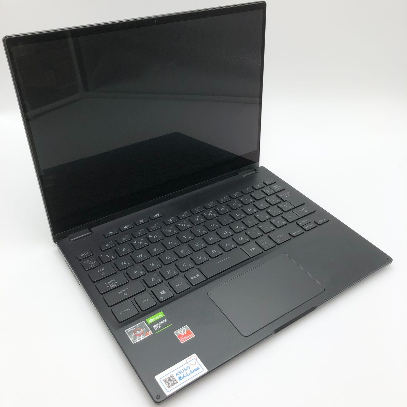ASUS エイスース GV 301 QH ゲーミングノートパソコン ROG Flow X 13 4型 AMD Ryzen 9 SSD 512 GB