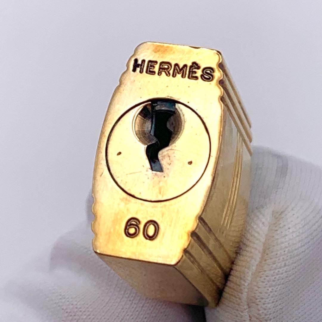 エルメス カデナ 24Kメッキ No.60 60番 鍵付き カデナ キー パドロック