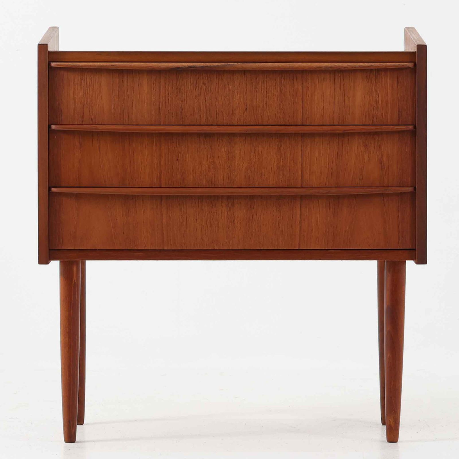 3段チェスト チーク 幅63cm デンマーク製 北欧ビンテージ家具 ミッド