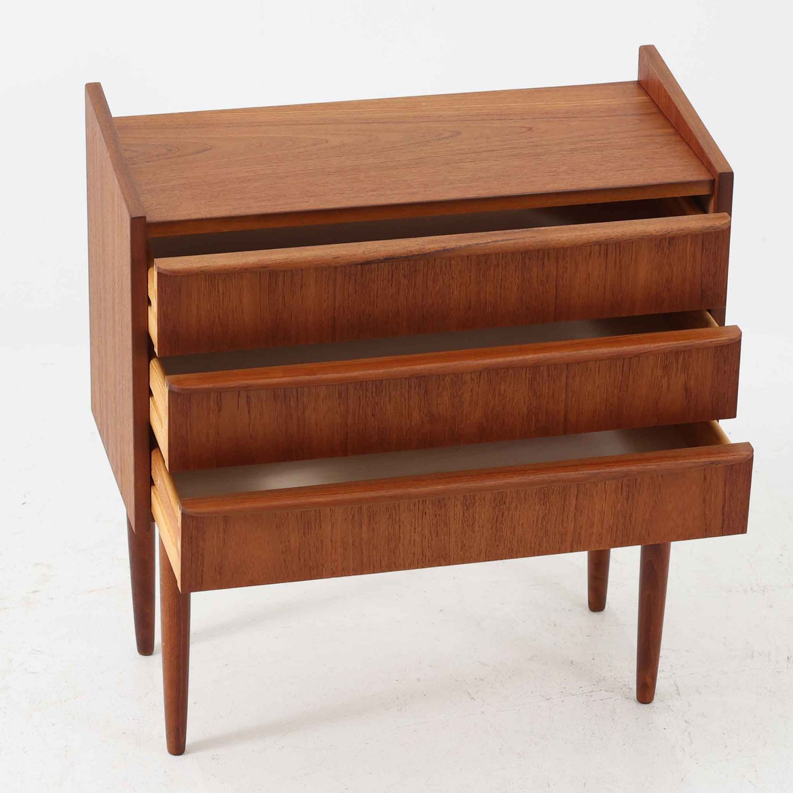 デンマーク チーク材 3段チェスト 北欧家具 ヴィンテージ ミッドセンチュリー デンマーク ヴィンテージ チェスト 棚 3段 チーク材 収納 北欧家具