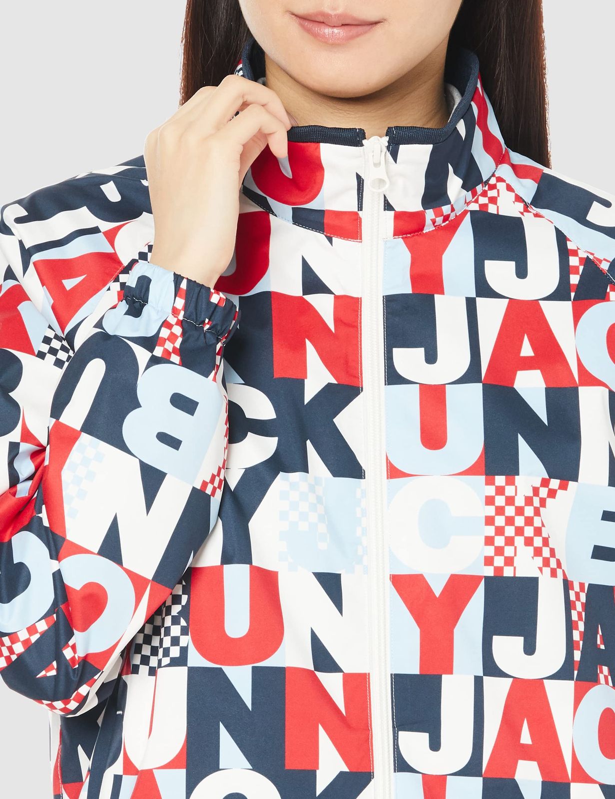  ジャックバニー レディース ブルゾン PEラミネーション | 263-2120206 100_レッド 2 L その他 フェイスケア