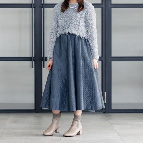 HIMIKO|ヒミコ|リブニットブーツ|631419グレー230