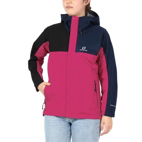 オンヨネ レインウエア レディス３レイヤーレインジャケット レディース 946 Mベリーミックス 日本 S 日本サイズS相当