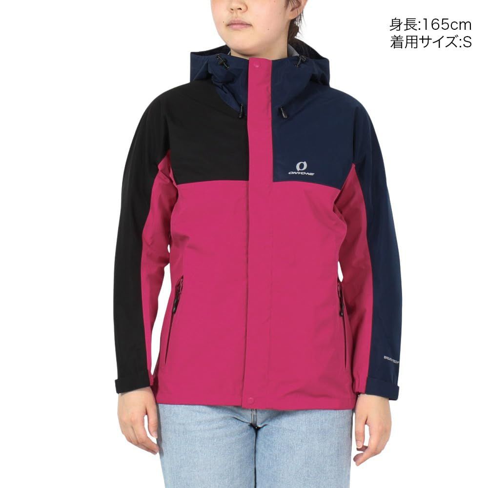 オンヨネ レインウエア レディス３レイヤーレインジャケット レディース 946 Mベリーミックス 日本 S 日本サイズS相当