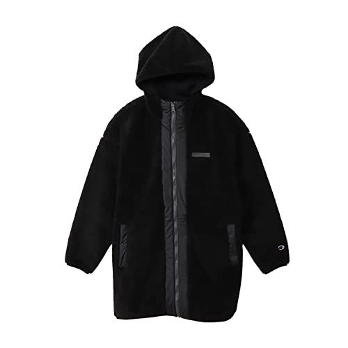 チャンピオン アウター 長袖 ストレッチ 保温 防風 スクリプトロゴ ジップフーデッドジャケット ウィメンズスポーツ CW-YS 602 ブラック