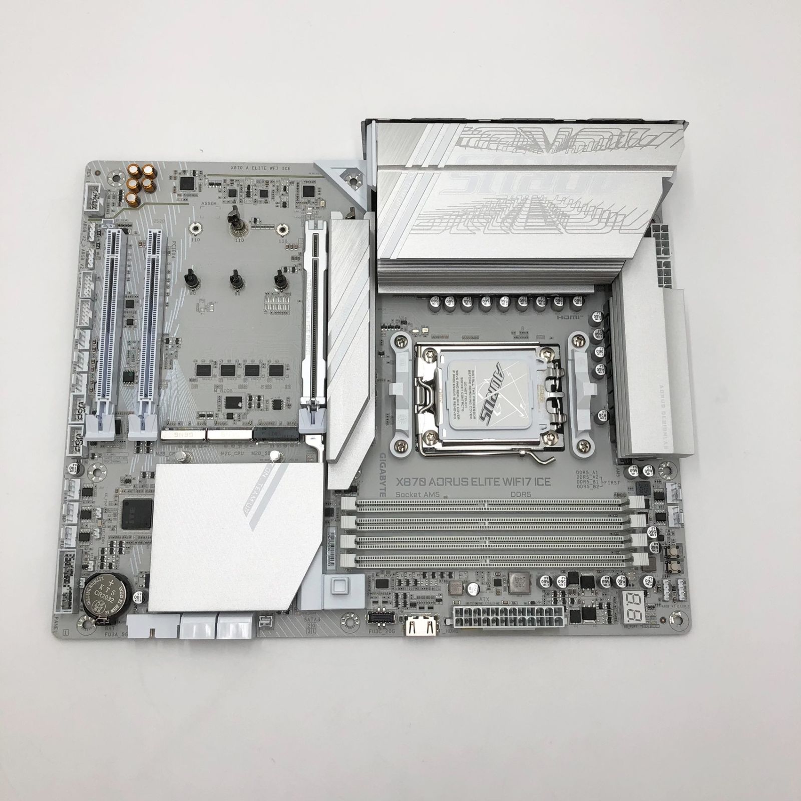 X 870 AORUS ELITE WIFI 7 ICE AMD Ryzen 用 ホワイト色 ATX ゲーミングマザーボード MB 6573