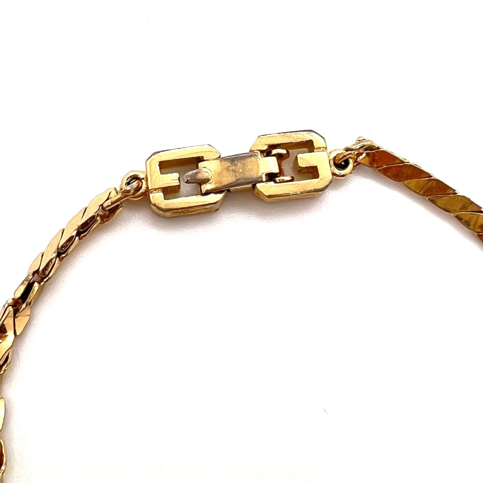 美品☆GIVENCHY ジバンシー ブレスレット ミックスチェーン ゴールド
