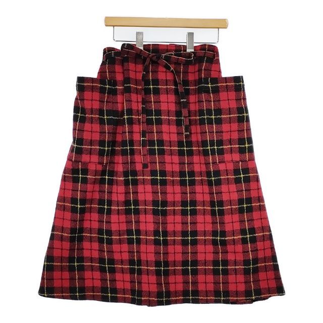 R&D.M.Co- 未使用品 ウールタータンチェックストリングスカート 定価