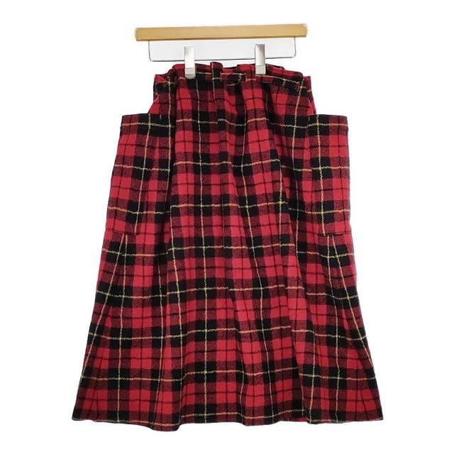 R&D.M.Co- 未使用品 ウールタータンチェックストリングスカート 定価