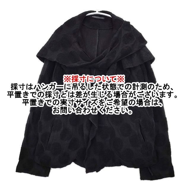 Y's フード付き ドット 羽織 yo-t07-064 コットンウール ジャケット