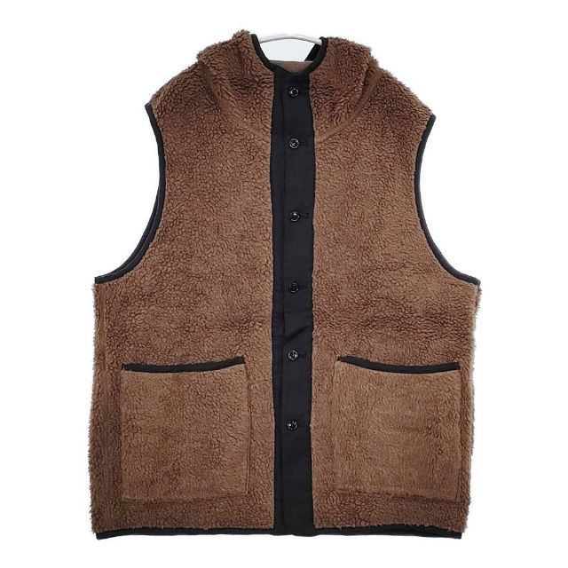 NEST ROBE CONFECT 02223 0014 ウールボアフーディベスト 定価25300円 ベスト ブラウン メンズ ネストローブコンフェクト 5 1127 T∞
