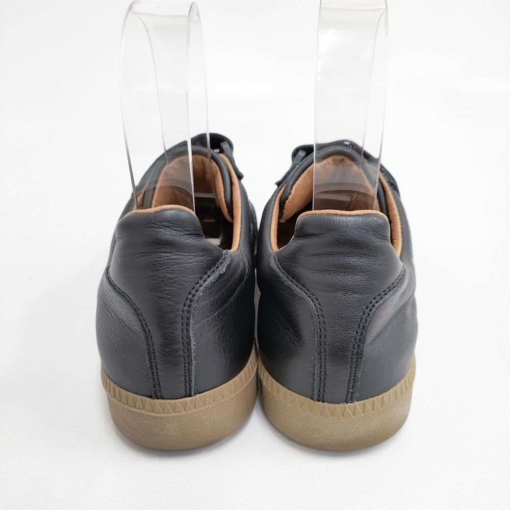  OF FOUND ジャーマントレーナー レザー ベルクロ 39 スニーカー ブラック レディース リプロダクションオブファウンド 5-1127 G◎ スニーカー 靴