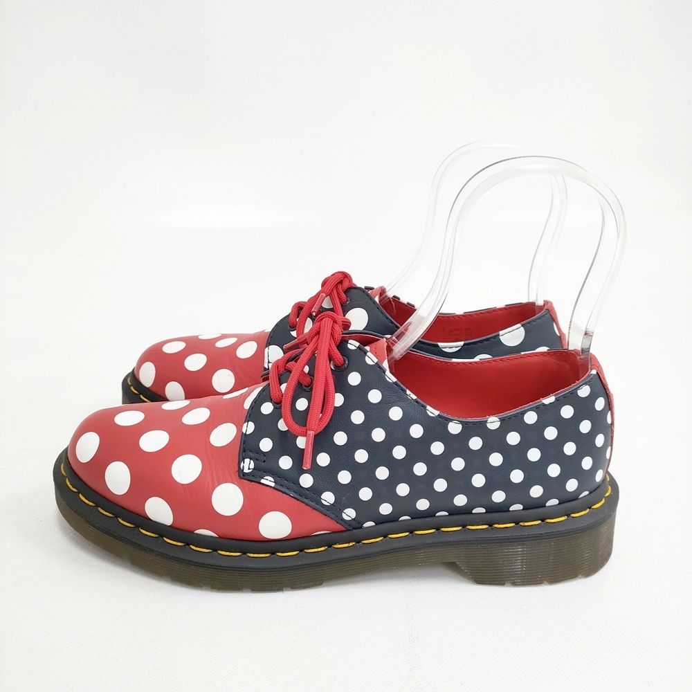 Dr.Martens MERIS ポルカドット UK 6 EU 39 シューズ 靴 レッド ネイビー レディース ドクターマーチン 5-1127 G