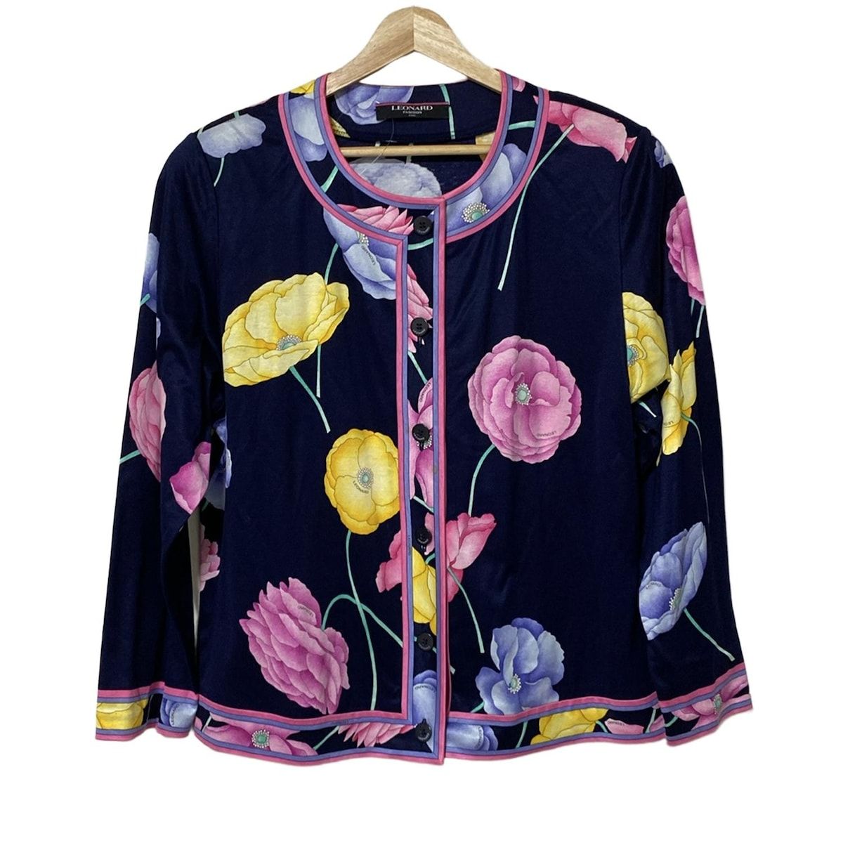 LEONARD(レオナール) 長袖シャツブラウス サイズLL レディース