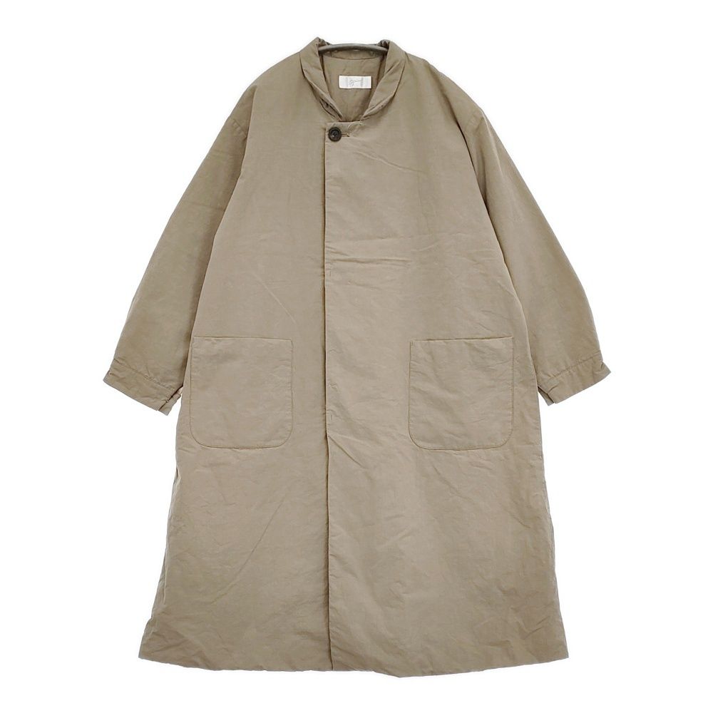 grin CLシーチング 中綿チェスターコート サイズ2 定価42900円 8234 J-005 チェスターコート 23 AW グレージュ レディース グリン 5-1127 T