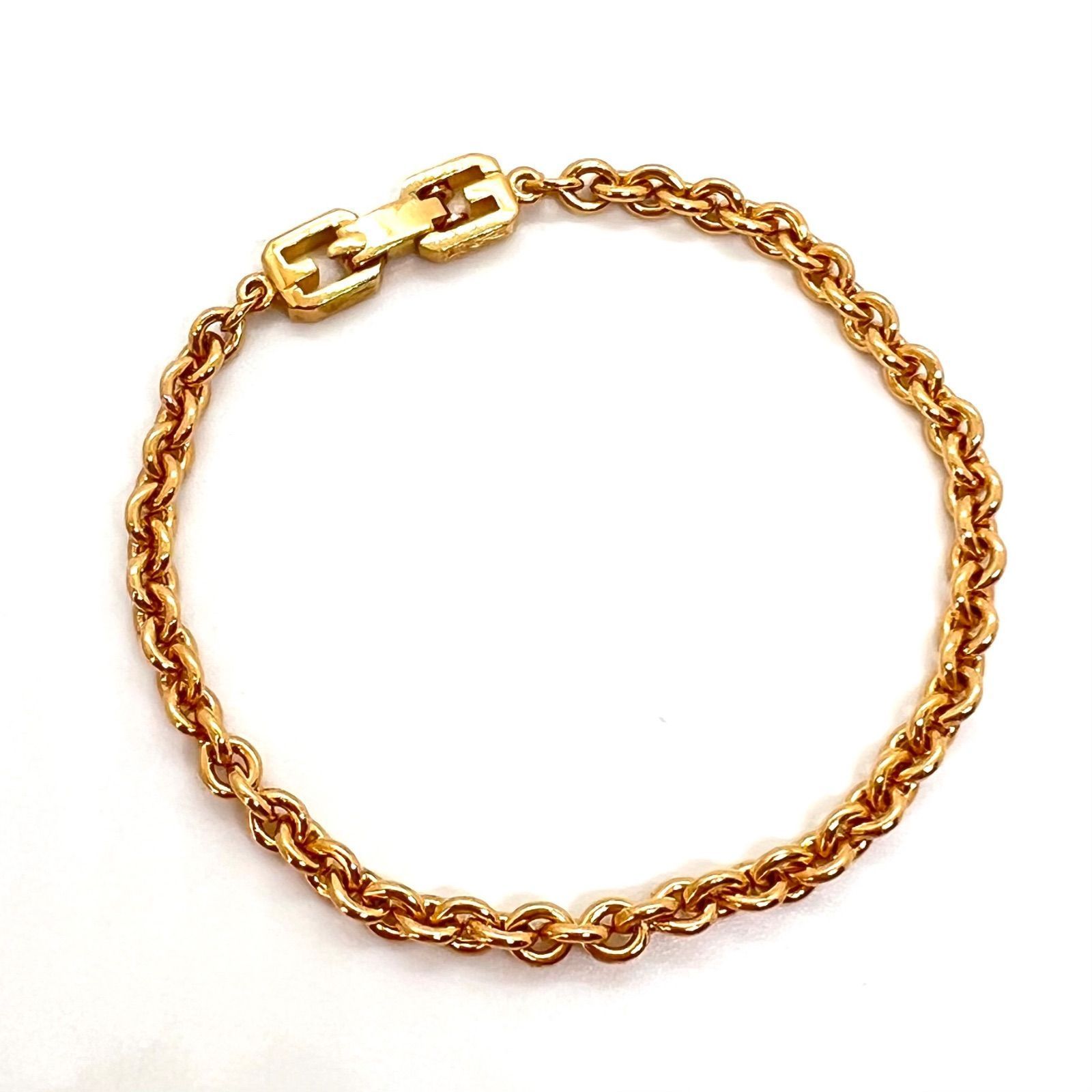 美品☆ GIVENCHY ジバンシー ヴィンテージ ブレスレット ゴールド