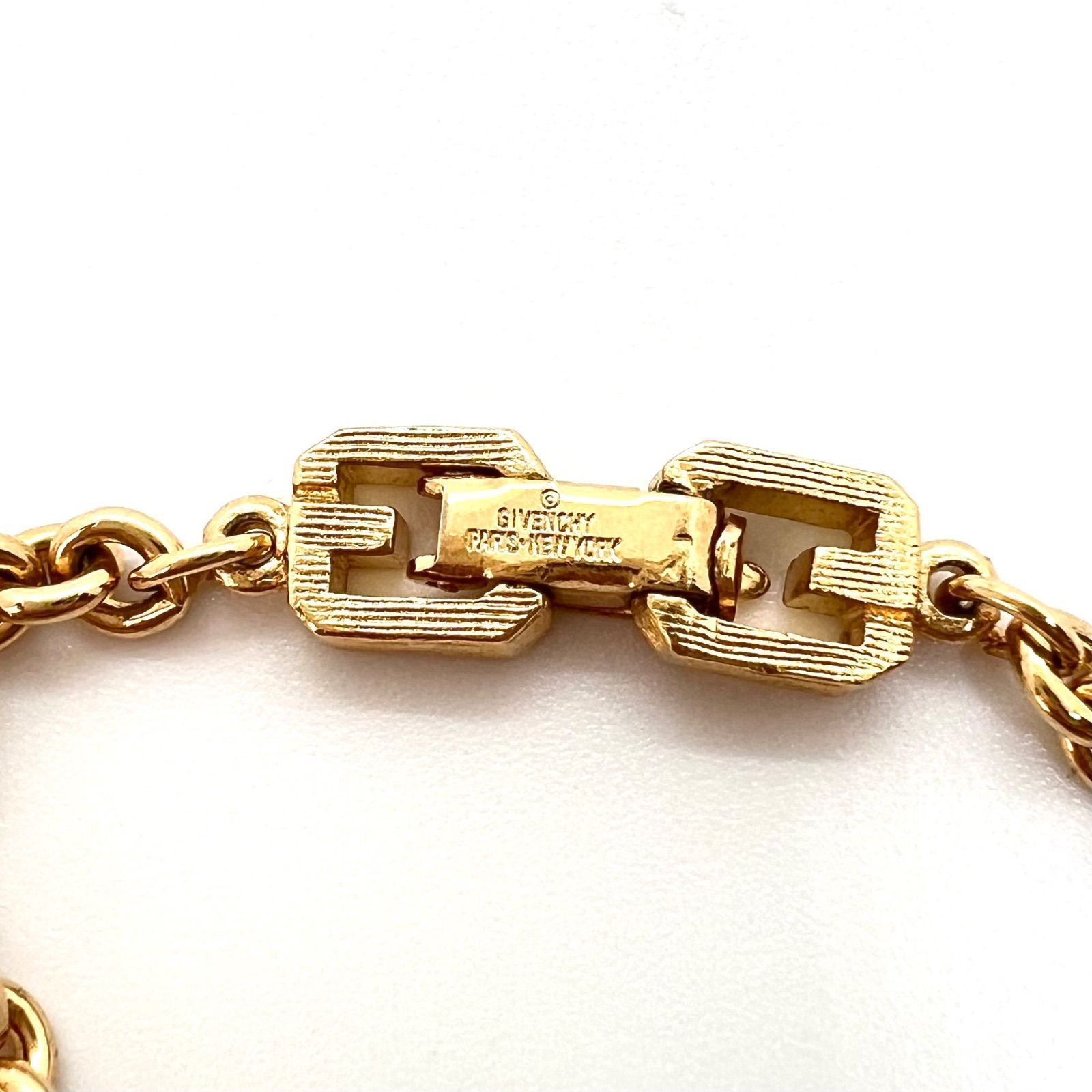 希少 GIVENCHY ブレスレット スクリューチェーン ゴールド ヴィンテージ 美品☆ GIVENCHY ジバンシー ヴィンテージ ブレスレット ゴールド