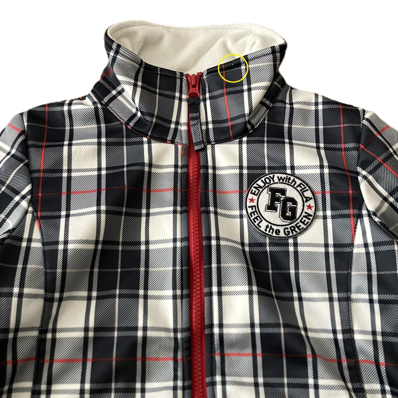 FILA GOLF/フィラゴルフ】ジップアップ ジャケット チェック柄 ゴルフ