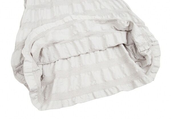 イッセイミヤケ ミーISSEY MIYAKE me 製品染めボーダーノースリーブ