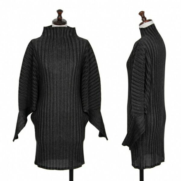 プリーツプリーズPLEATS PLEASE プリーツハイネックドルマンチュニック