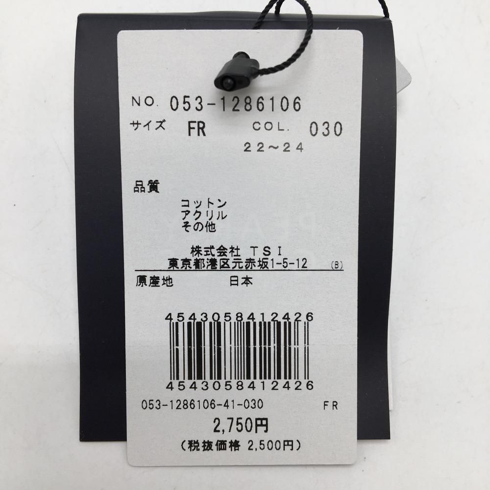 未使用品】パーリーゲイツ ソックス 白×黒 ロゴ総柄 ニコちゃん