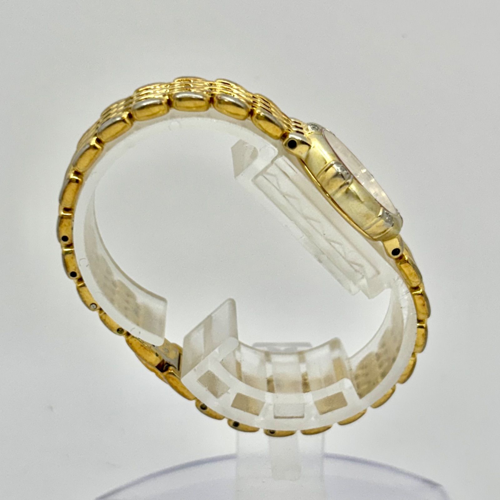 新品電池】SEIKO セイコー EXCELINE エクセリーヌ 7Pダイヤ レディース