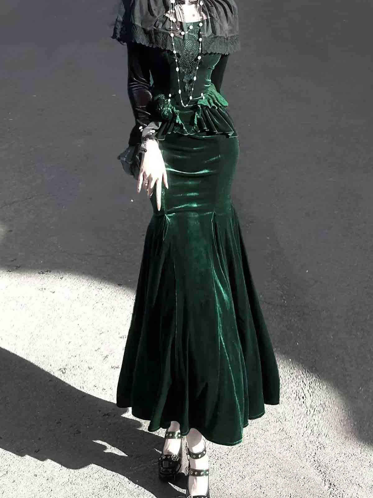 幽暗森林 ロリータ 可愛い Lolita トップス ワンピース 日常 甘め セット レディース 撮影 お出かけ イベント コスプレ 仮装 ガーリー清楚系フェミニンスタイル 体型カバー 森系ファッション 甘かわ華やかコーデ