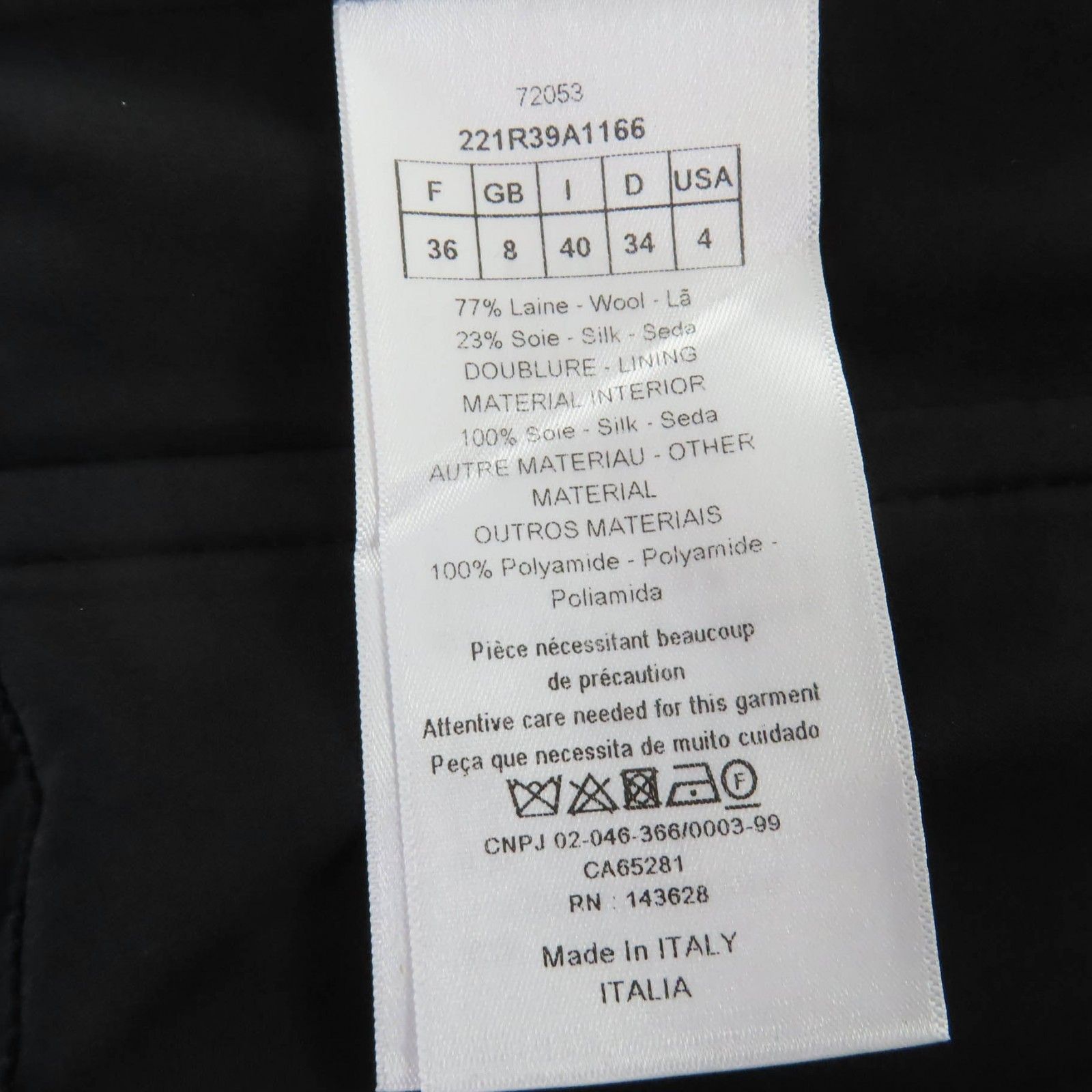 美品☆Christian Dior クリスチャンディオール 22SS 221R39A1166