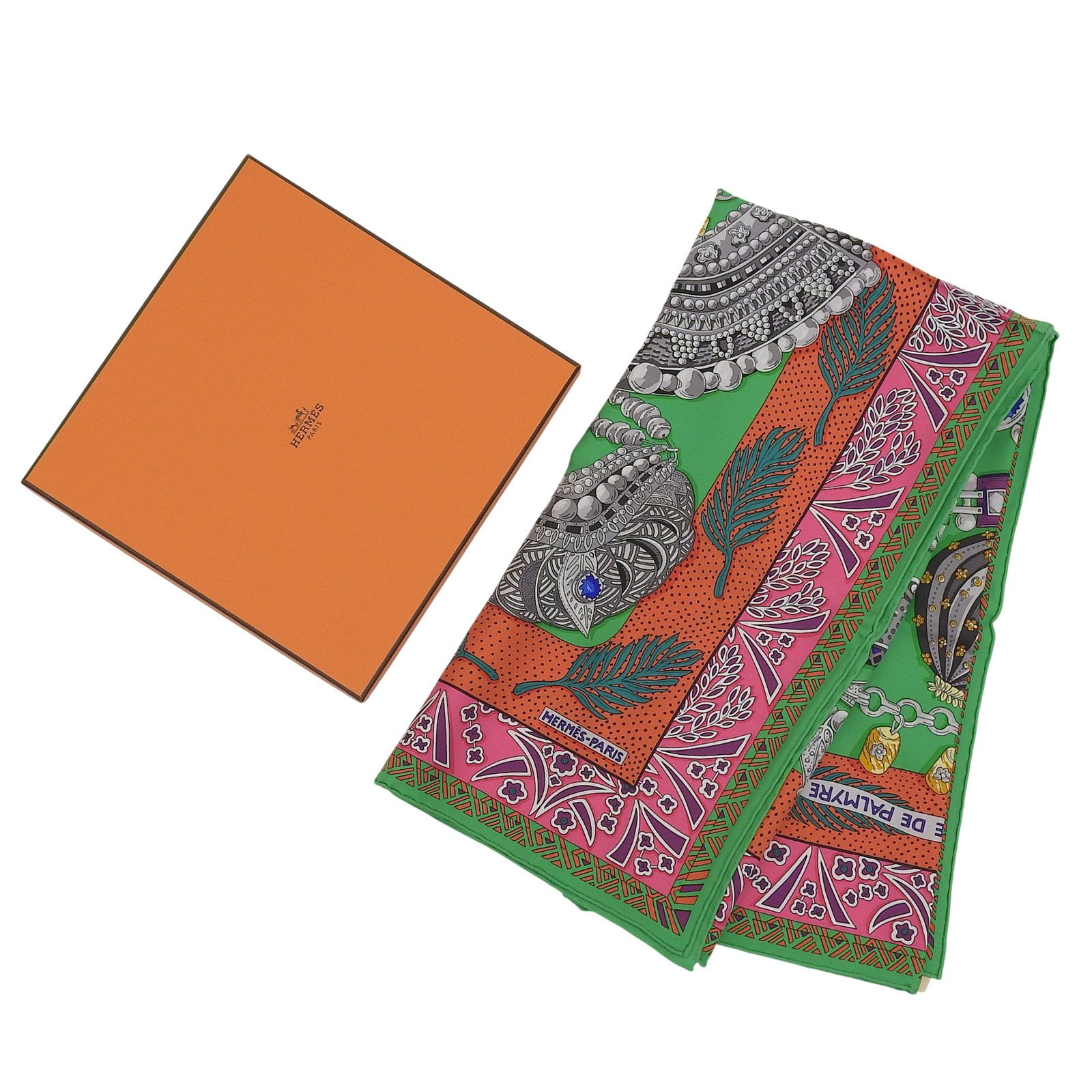 未使用品△HERMES エルメス カレ90 ZENOBIE REINE DE パルミラの女王