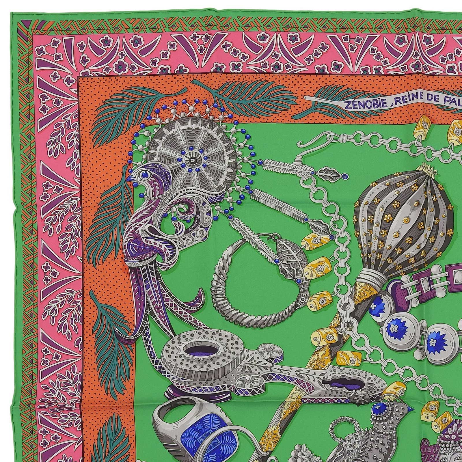 未使用品△HERMES エルメス カレ90 ZENOBIE REINE DE パルミラの女王