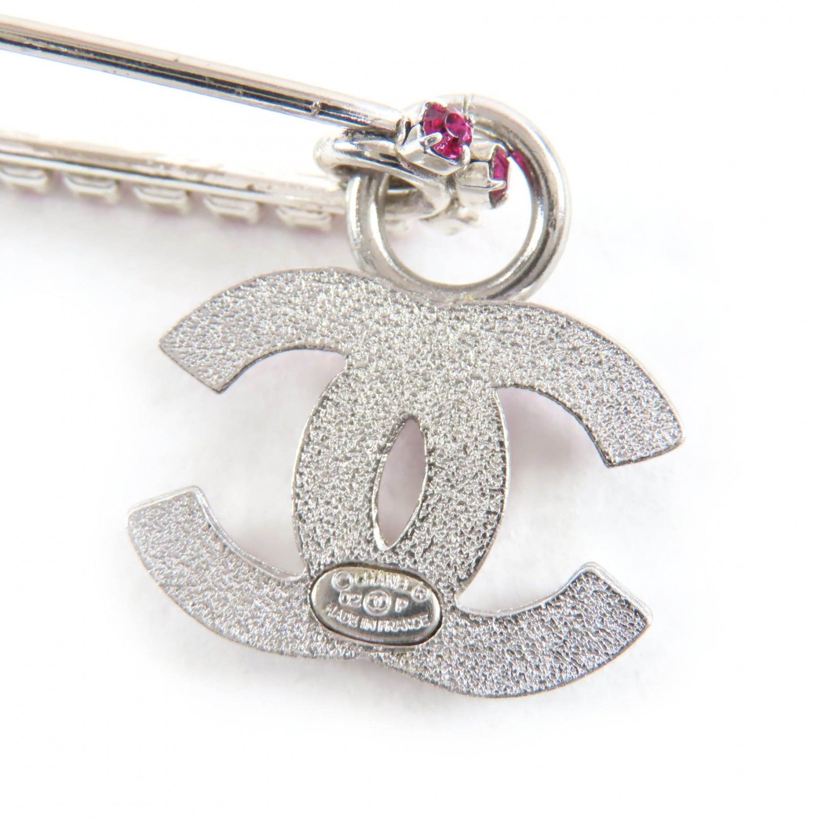 美品☆CHANEL シャネル 02P メタル ラインストーン ココマーク