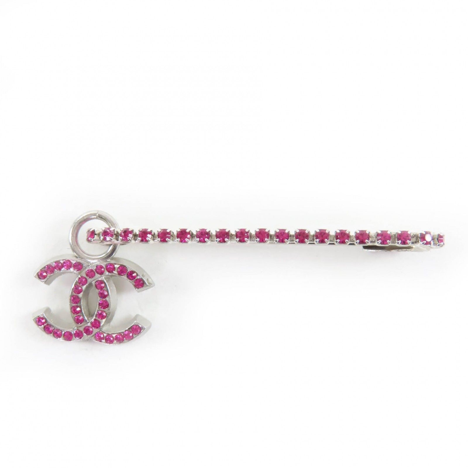 美品☆CHANEL シャネル 02P メタル ラインストーン ココマーク