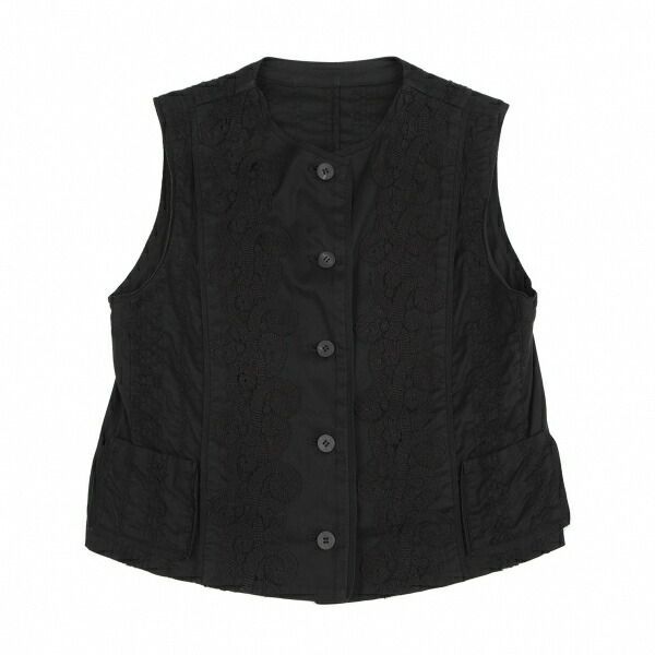 イッセイミヤケ ハートISSEY MIYAKE HaaT ブレード刺繍デザインベスト