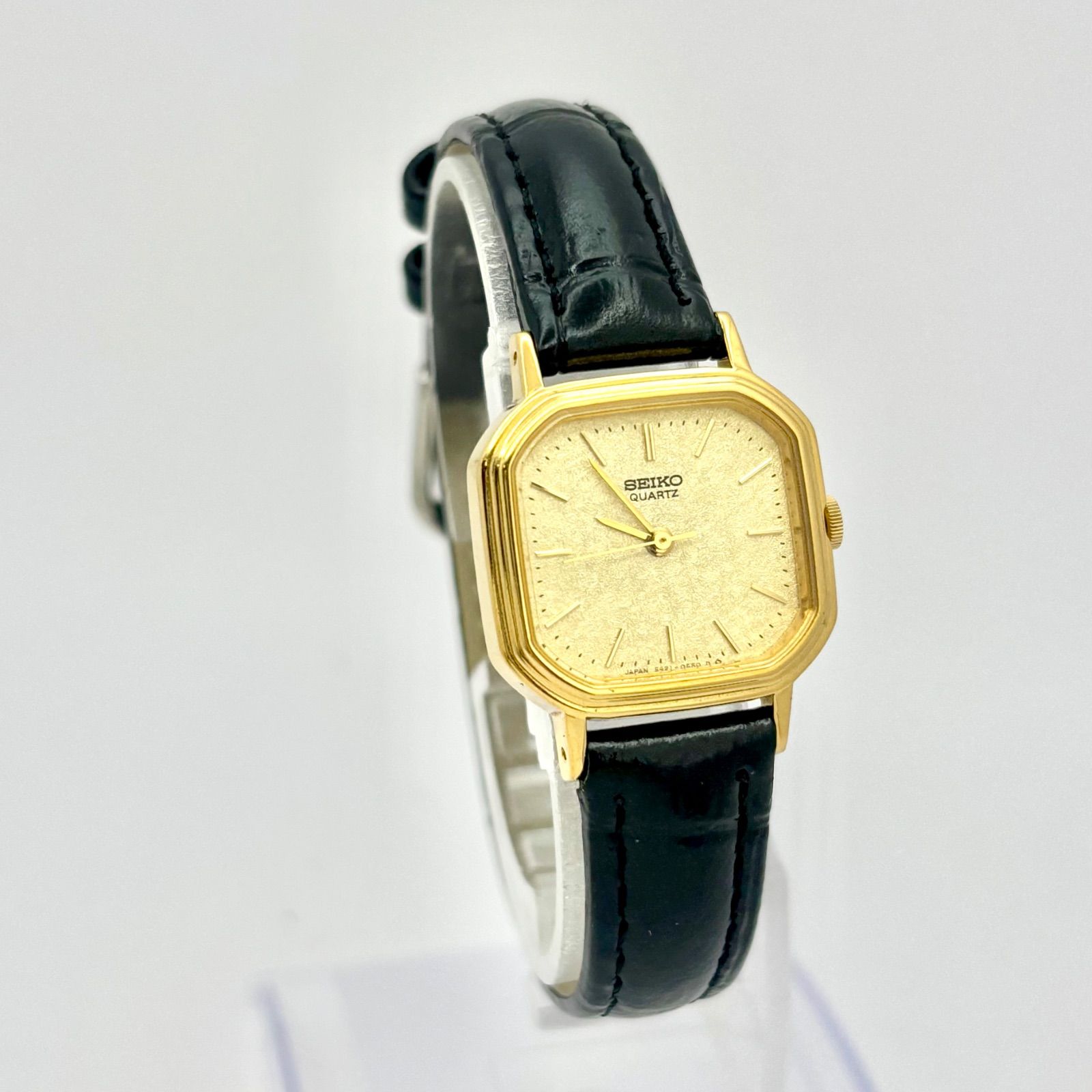 新品電池】SEIKO セイコー ゴールド オクタゴン レディース 腕時計