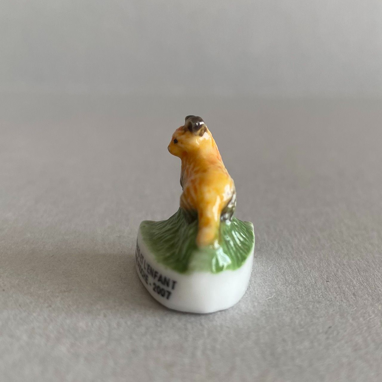 キツネのフェーブ／きつねと私の12か月／フランス雑貨／陶器ミニチュア