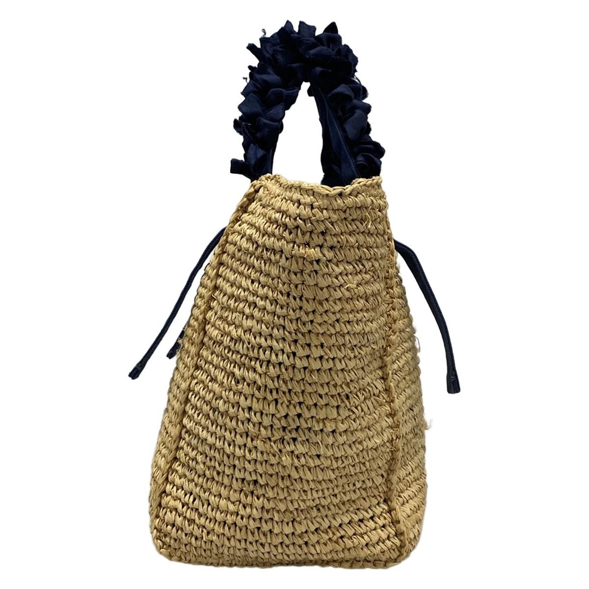 LUDLOW(ラドロー) トートバッグ - ベージュ×ネイビー かごバッグ