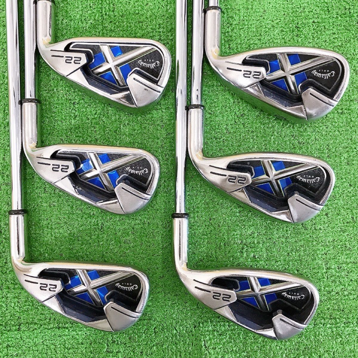 ツ17☆キャロウェイ X-22 6本アイアンセット Callaway エックスS NS