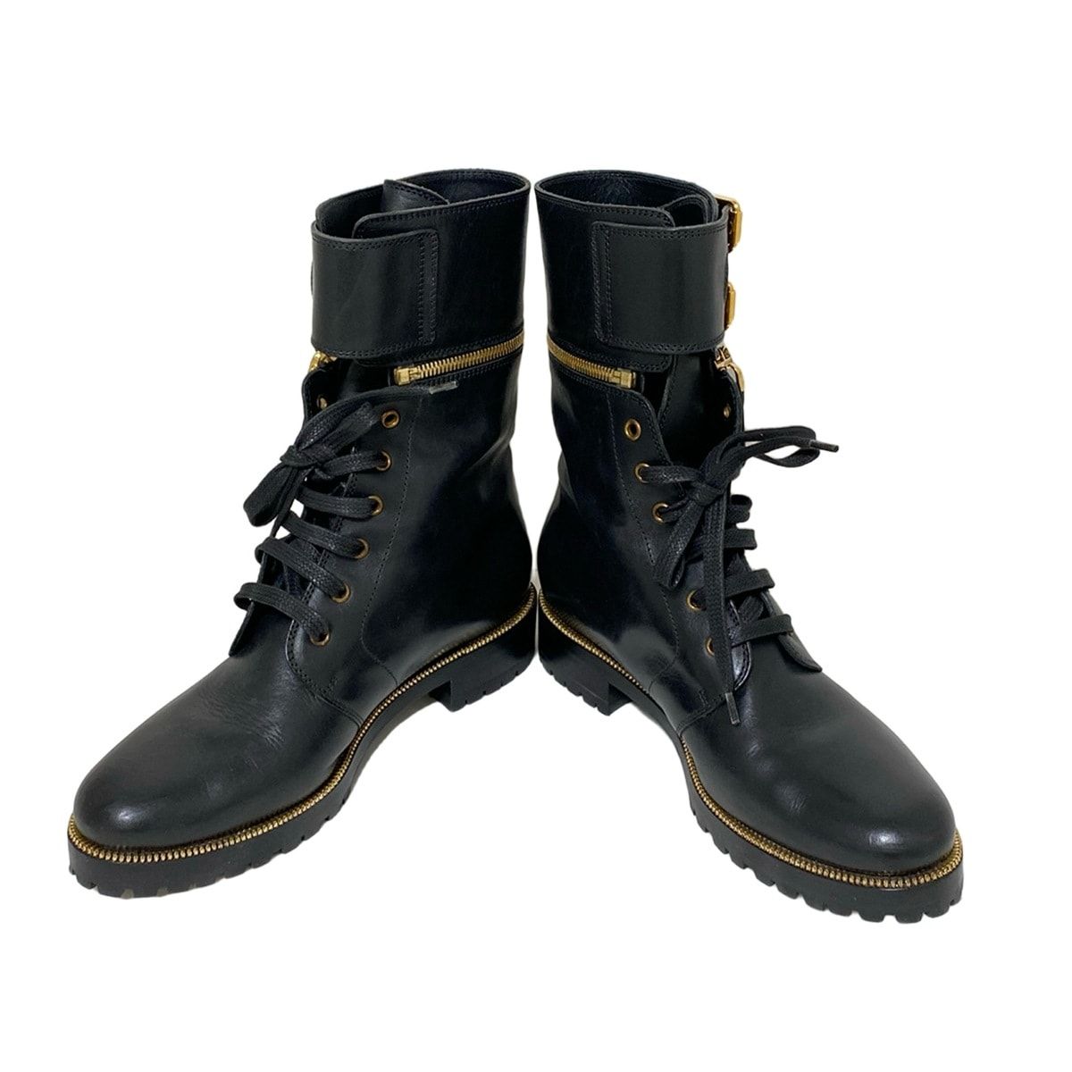 sergio rossi セルジオロッシ ショートブーツ 39 レディース - 黒 レザー