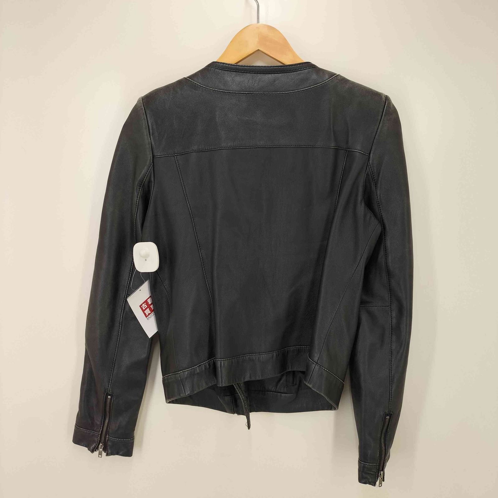 ダナキャランニューヨーク DKNY 00s ラムレザー ライダースジャケット