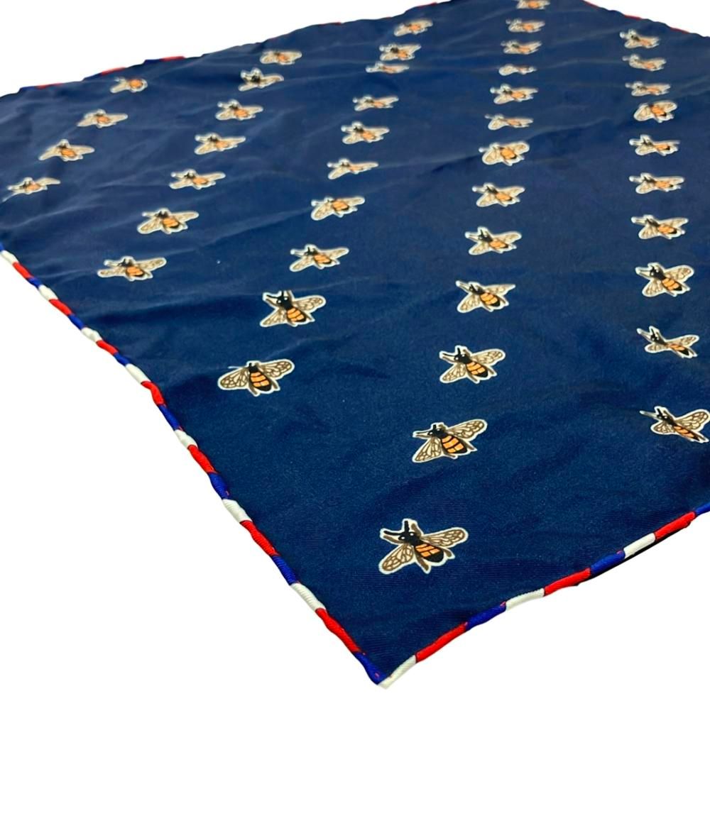 グッチ スカーフ ポケットチーフ シルク100% 蜂柄 レディース GUCCI