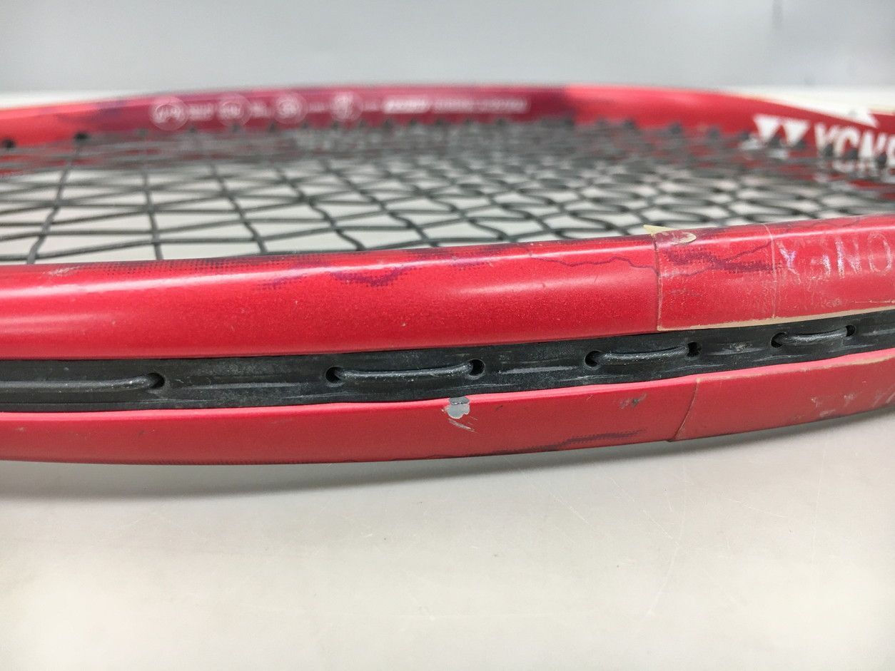 りー「美品」YONEX VOLTRAGE 軟式テニスラケット 赤 ヨネックス YONEX 軟式テニスラケット ボルトレイジ クレナイ VOLTRAGE