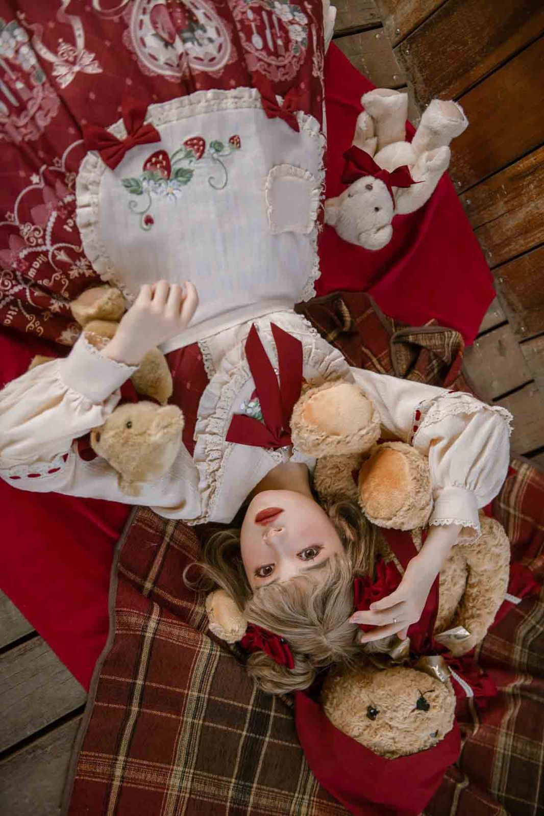 ワインレッド エレガント OP ロリータ Lolita ワンピース ケープ 2点セット 上品クラシカル風 甘めスタイル レディース 撮影 お出かけ イベント コスプレ 仮装 フェミニン華やかコーデ 体型カバー 秋冬ロリータ