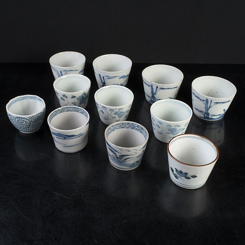 伊万里焼 古伊万里 染付 蕎麦猪口 煎茶碗 11客まとめて C S453 - メルカリ