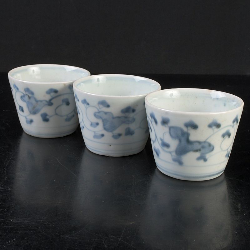 伊万里焼 古伊万里 染付 蕎麦猪口 煎茶碗 11客まとめて C S453 - メルカリ