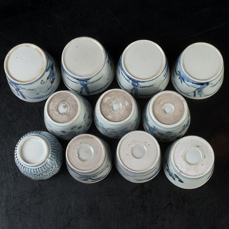 伊万里焼 古伊万里 染付 蕎麦猪口 煎茶碗 11客まとめて C S453 - メルカリ