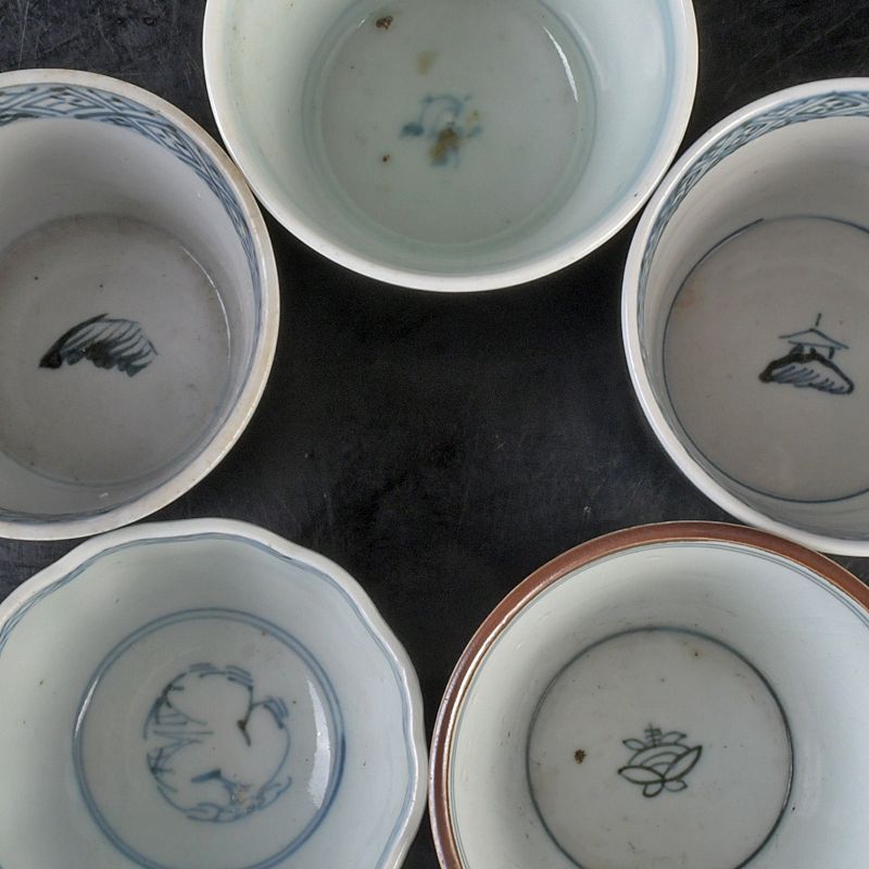 伊万里焼 古伊万里 染付 蕎麦猪口 煎茶碗 11客まとめて C S453 - メルカリ