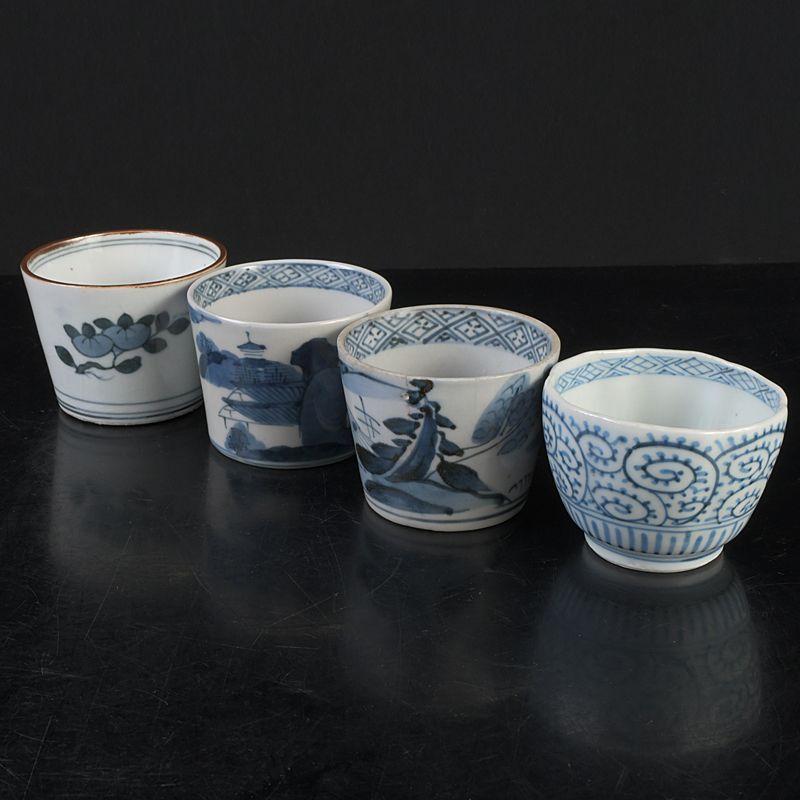 伊万里焼 古伊万里 染付 蕎麦猪口 煎茶碗 11客まとめて C S453 - メルカリ