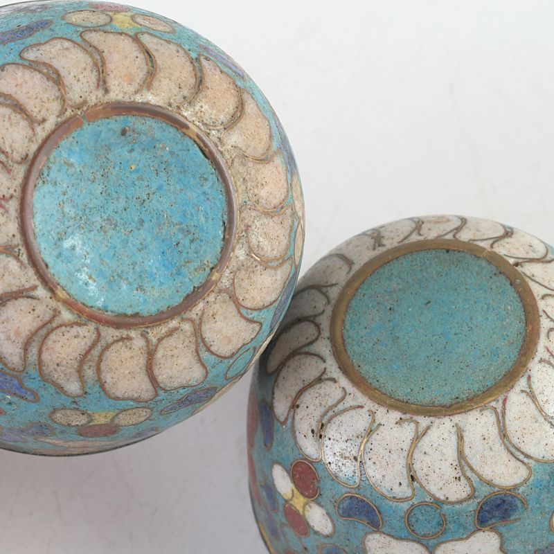 中国 古七宝琺瑯彩 酒盃 三客まとめて 桐箱付 M S454 - メルカリ