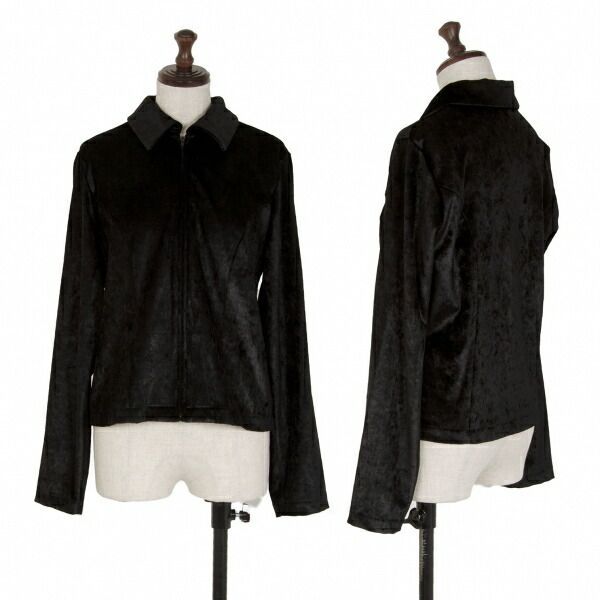 トリココムデギャルソンtricot COMME des GARCONS ベロアジップアップ